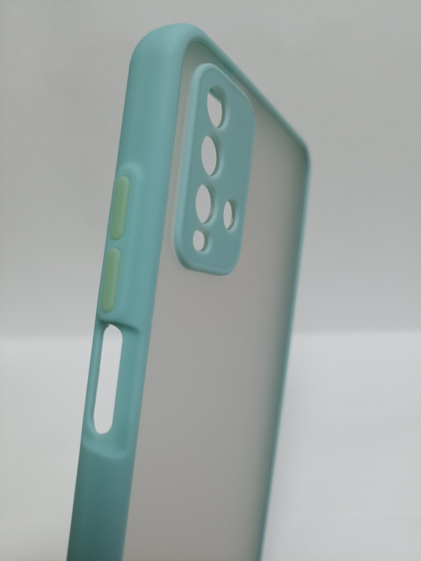 Чехол Xiaomi Redmi Note 9T матовый с зеленым ободком - фото 4 - id-p222840851