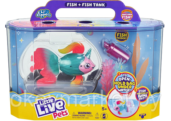 Интерактивная игрушка плавающие рыбки в аквариуме Little Live Pets 26408, фото 2