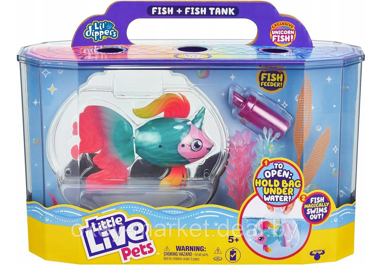 Интерактивная игрушка плавающие рыбки в аквариуме Little Live Pets 26408 - фото 7 - id-p139992950