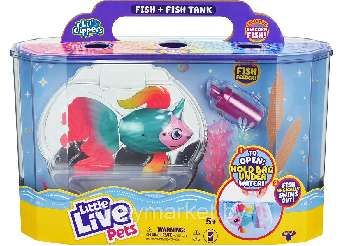 Интерактивная игрушка плавающие рыбки в аквариуме Little Live Pets 26408, фото 2