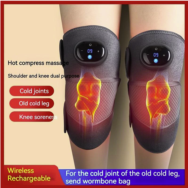Физиотерапевтический электрический массажер для суставов с подогревом Fever knee massager D102 (колено, - фото 4 - id-p222840907