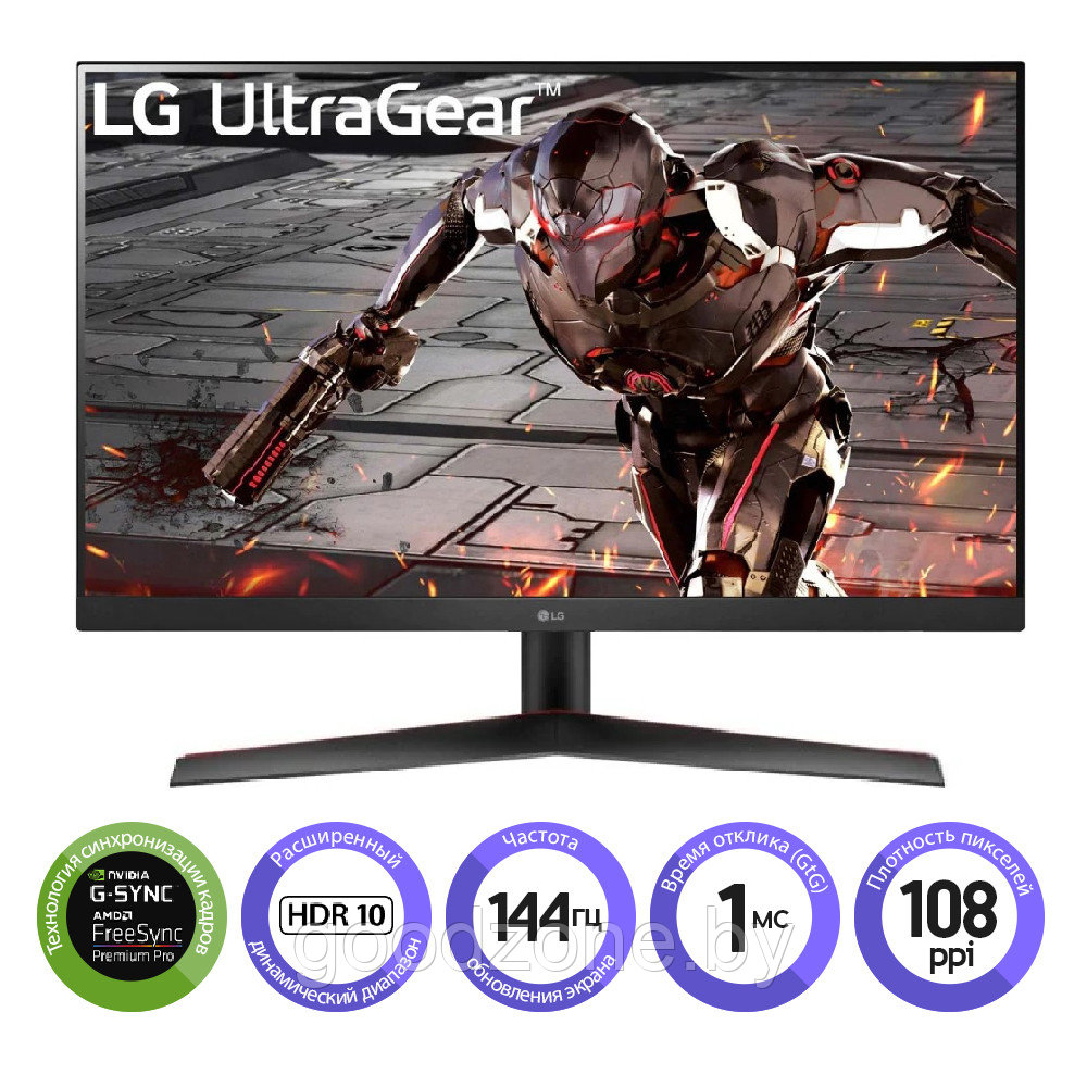 Игровой монитор LG UltraGear 27GN800-B - фото 1 - id-p201852716