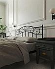 Кровать "Глэдис" без изножья (180х200/ноги металл/цвет Черный), фото 2