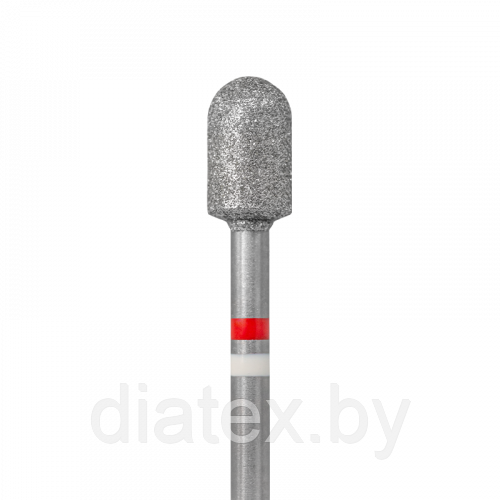 Тайфун, Алмазная фреза с Жемчугом (цилиндр закругленный), D5, L080, мягкая, 856.104.137.080.050