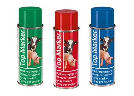 Спрей для маркировки животных TopMarker ( зеленый, синий , красный) 400 мл.