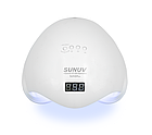 Лампа для маникюра SUNUV SUN 5 PLUS с кварцевыми диодами 48W для сушки ногтей, фото 2