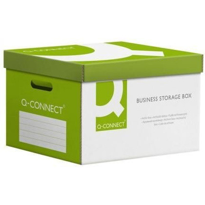 Короб архивный "Q-Connect", 515x305x350 мм, зеленый - фото 1 - id-p222847485