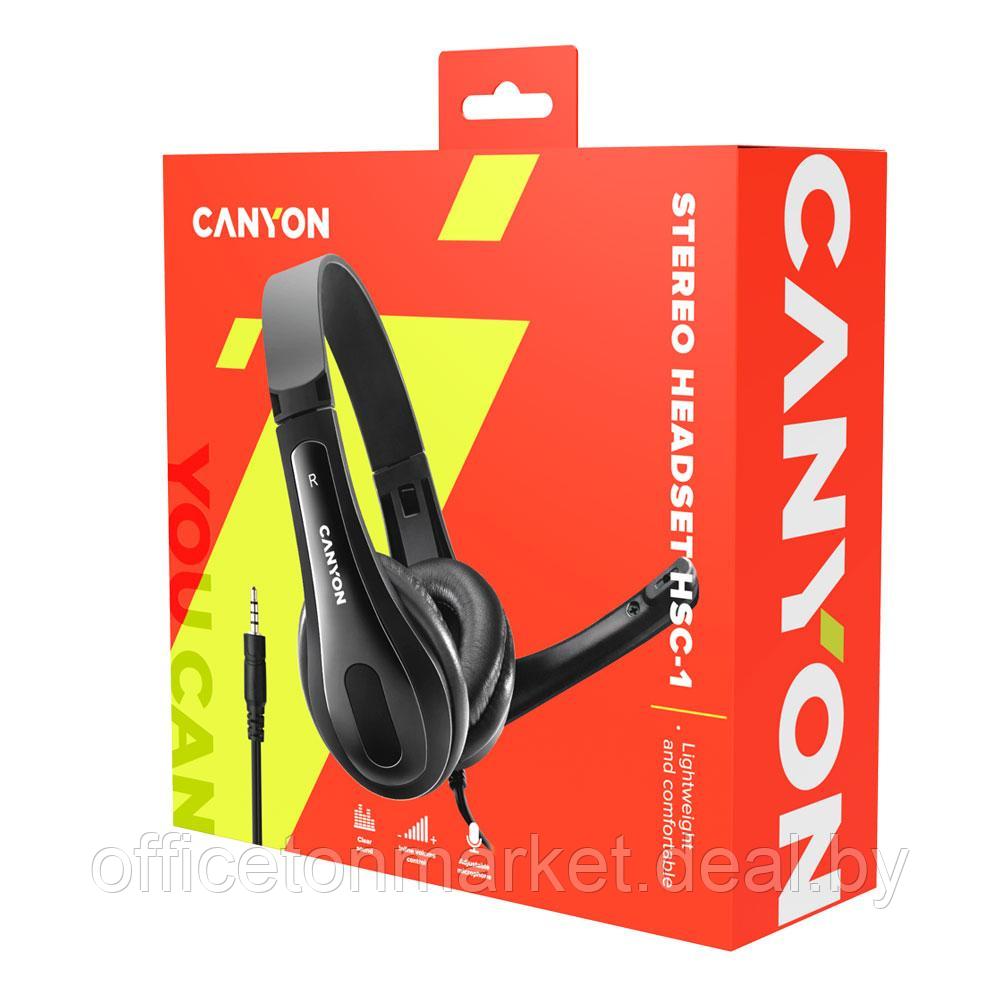 Наушники с микрофоном Canyon "CNS-CHSC1B", черный - фото 4 - id-p222841726