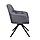 Кресло VIRGINIA, поворотное, ткань, тем.-серый MQ001-5/черный AksHome, фото 2