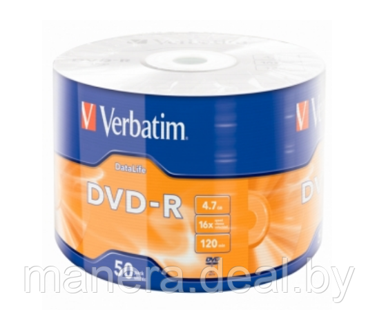 Диск DVD-R Verbatim Extra Protection, 50 шт в уп - фото 1 - id-p58435487