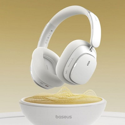 Наушники Baseus Bowie H1 Pro Noise-Cancellation Wireless Headphones (A00050601213-00) белый - фото 4 - id-p222848057
