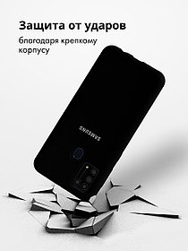 Силиконовый чехол для Samsung Galaxy M31 "SOFT-TOUCH" (бампер) с закрытым низом, черный