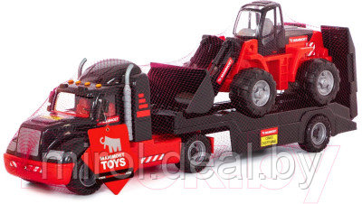 Набор игрушечной техники Полесье Mammoet с трактором-погрузчиком / 56993 - фото 5 - id-p222858920