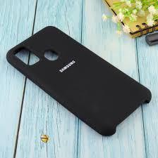 Силиконовый чехол для Samsung Galaxy M21 "SOFT-TOUCH" (бампер) с закрытым низом, черный