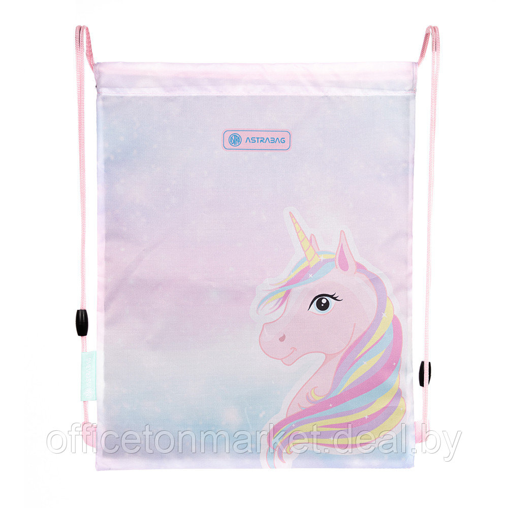 Мешок для обуви "Fairy unicorn", 44x33 см, розовый - фото 1 - id-p222856247