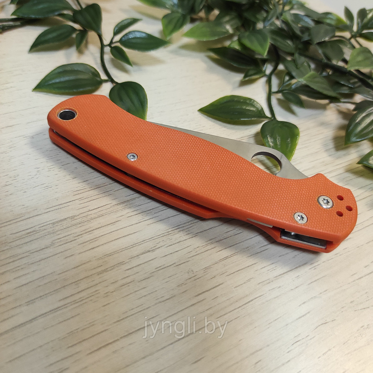 Складной нож Spyderco Military CPM S30V, оранжевый - фото 4 - id-p222372416