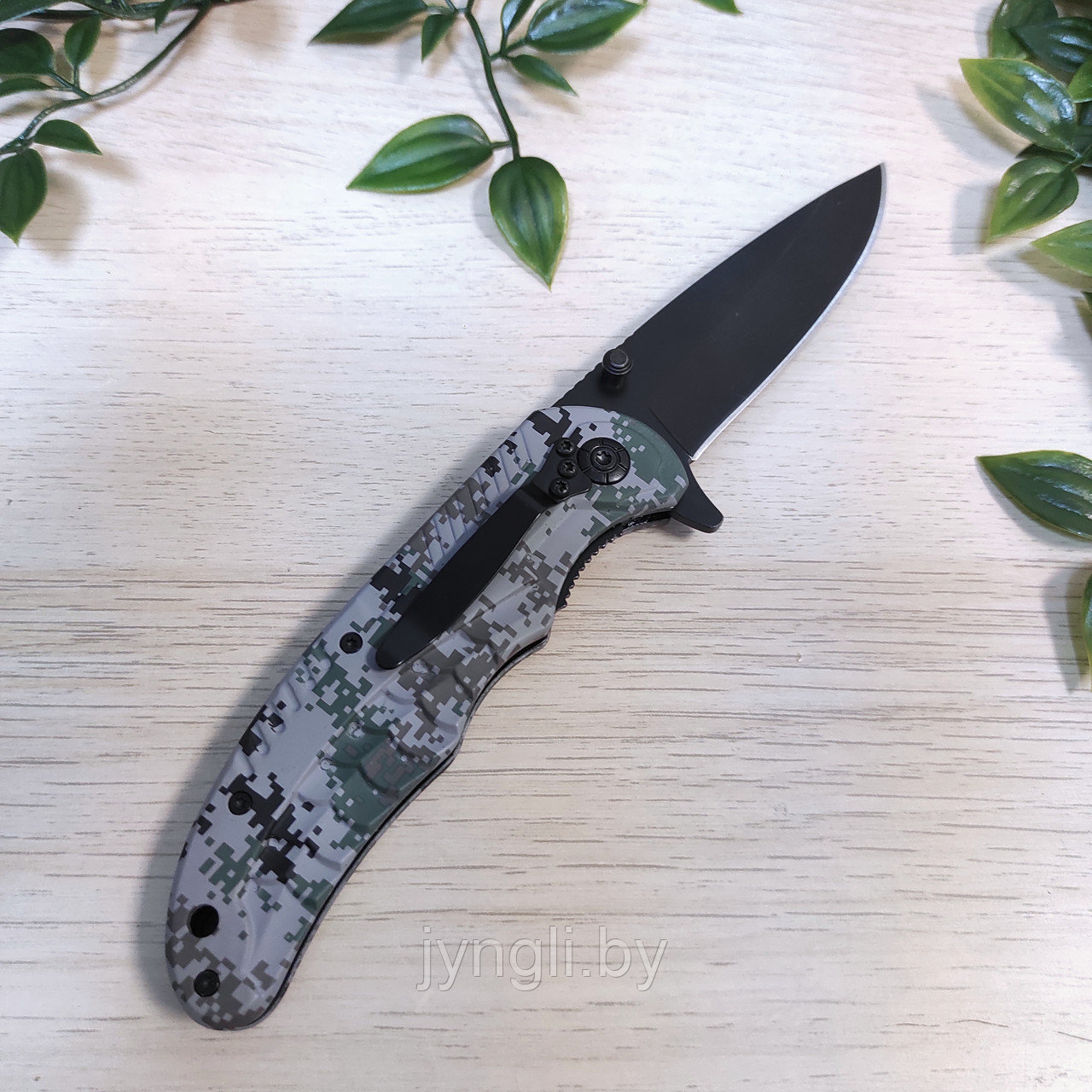 Тактический складной нож Boker B056, серый пиксель - фото 2 - id-p222561349