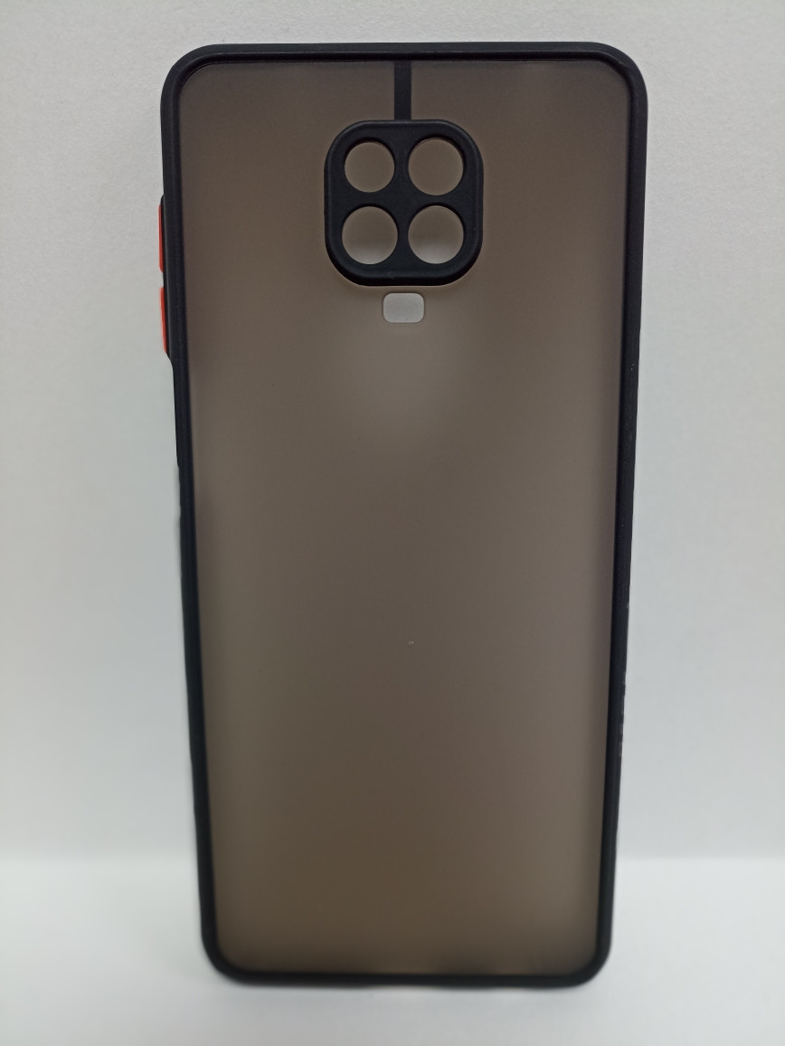 Чехол Xiaomi Redmi Note 9S/Note 9 Pro/Note 9 Pro max матовый с зеленым ободком - фото 1 - id-p222872345