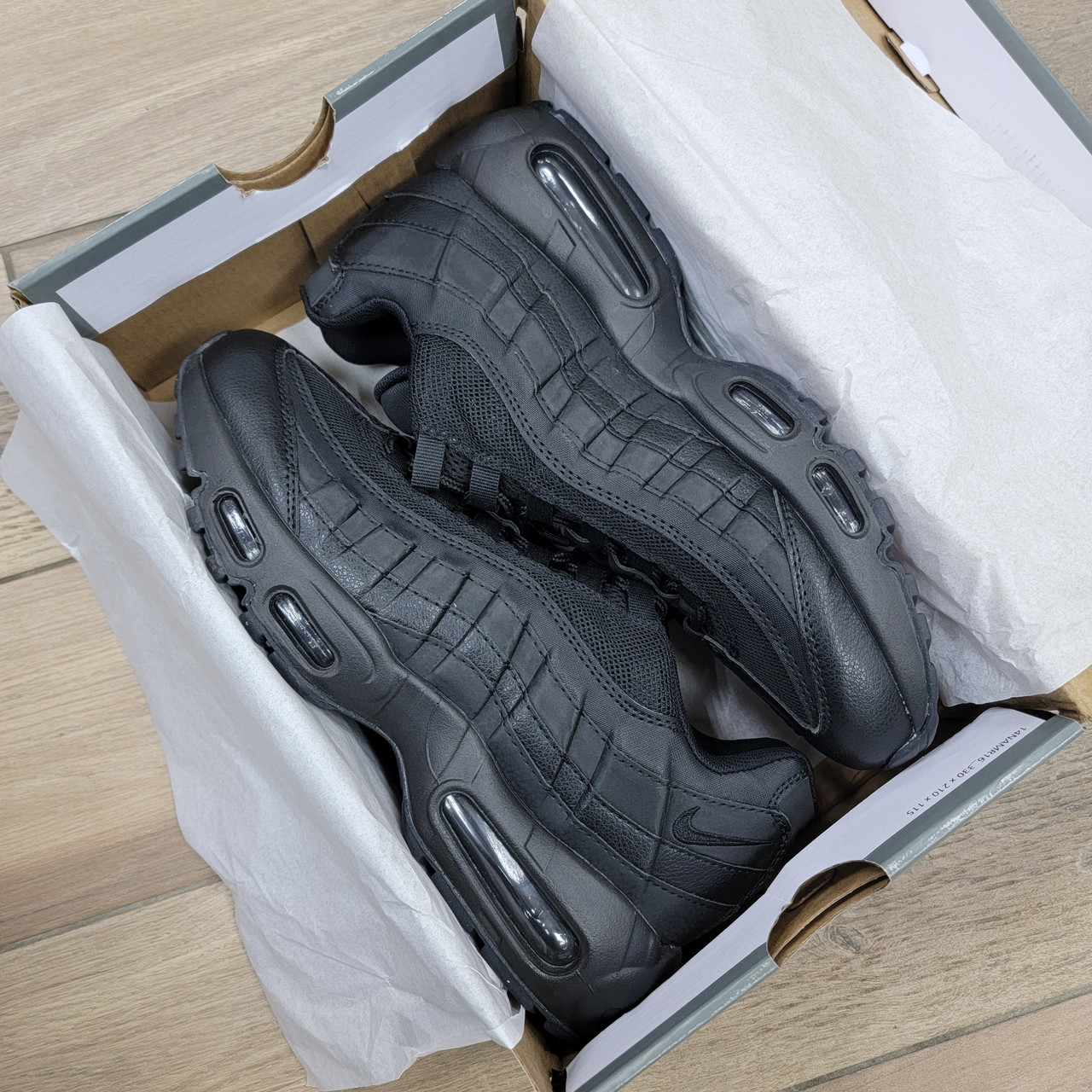 Кроссовки Nike Air Max 95 Essential Triple Black - фото 6 - id-p4485321