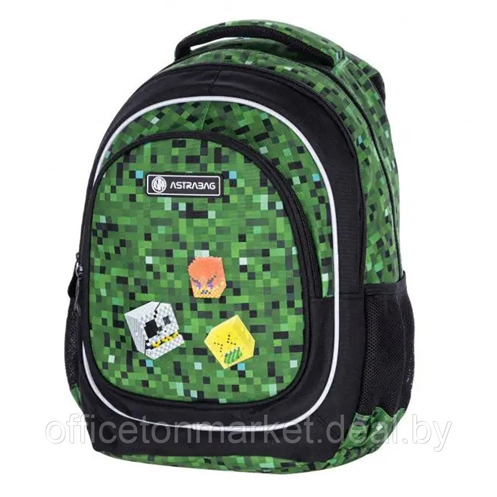 Рюкзак молодежный "Pixel one", зелёный - фото 2 - id-p222201791
