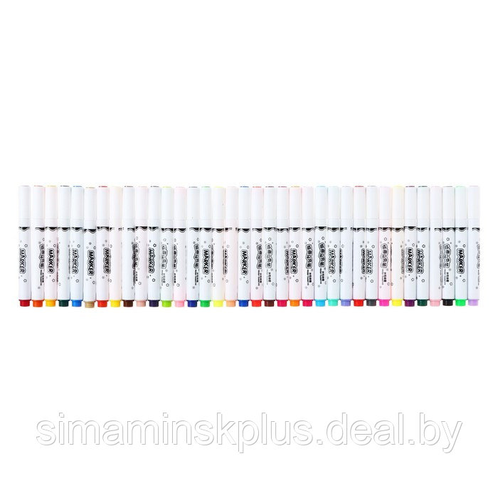 Набор маркеров, 36 цветов, кистеобразный наконечник, в пластиковой коробке - фото 1 - id-p222876580