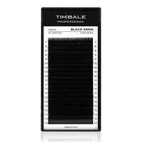 Ресницы чёрные TimBale Black Swan, Микс 20 линий (B 0.07 08-15 мм)