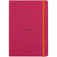 Еженедельник недатированный Clairefontaine Rhodia "Rhodiarama Perpetual", 148x210 мм, 128 страниц, малиновый