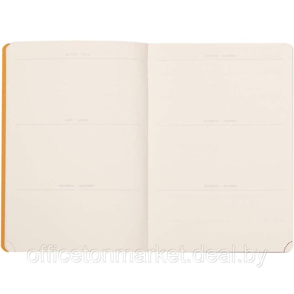 Еженедельник недатированный Clairefontaine Rhodia "Rhodiarama Perpetual", 148x210 мм, 128 страниц, малиновый - фото 5 - id-p222872523