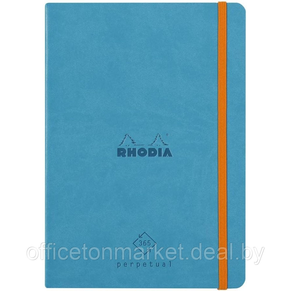 Еженедельник недатированный Clairefontaine Rhodia "Rhodiarama Perpetual", 148x210 мм, 128 страниц, бирюзовый - фото 1 - id-p222856398