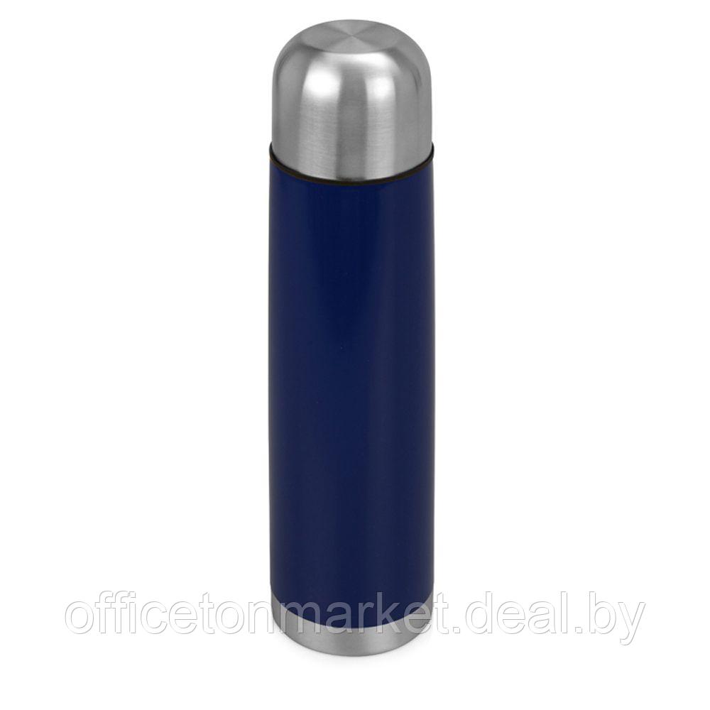 Термос "Вотерлоо", металл, пластик, 1000 мл, синий, серебристый - фото 1 - id-p222531486