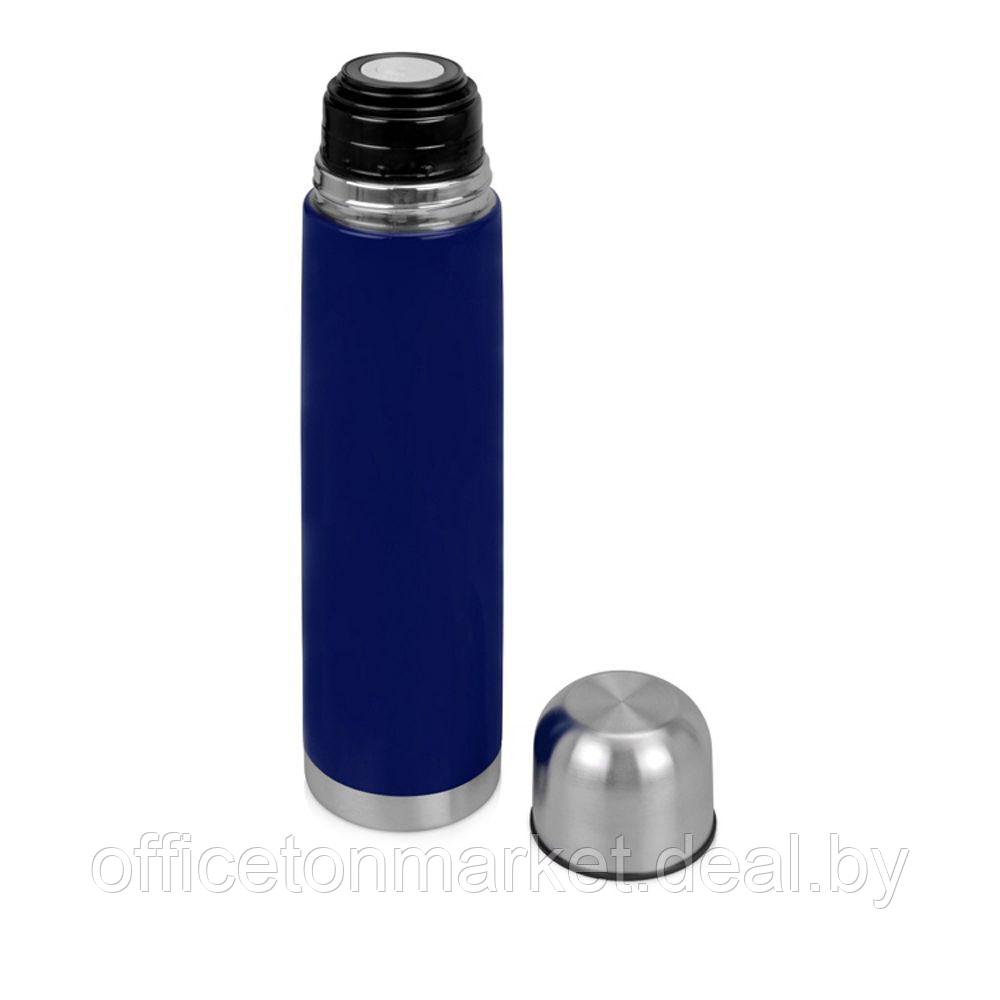 Термос "Вотерлоо", металл, пластик, 1000 мл, синий, серебристый - фото 2 - id-p222531486