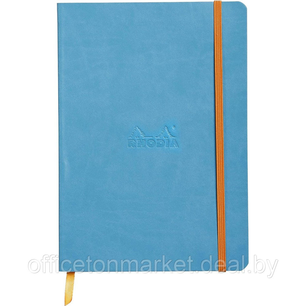 Блокнот Clairefontaine Rhodia "Rhodiarama", A5, 80 листов, линейка, бирюзовый - фото 1 - id-p222872530