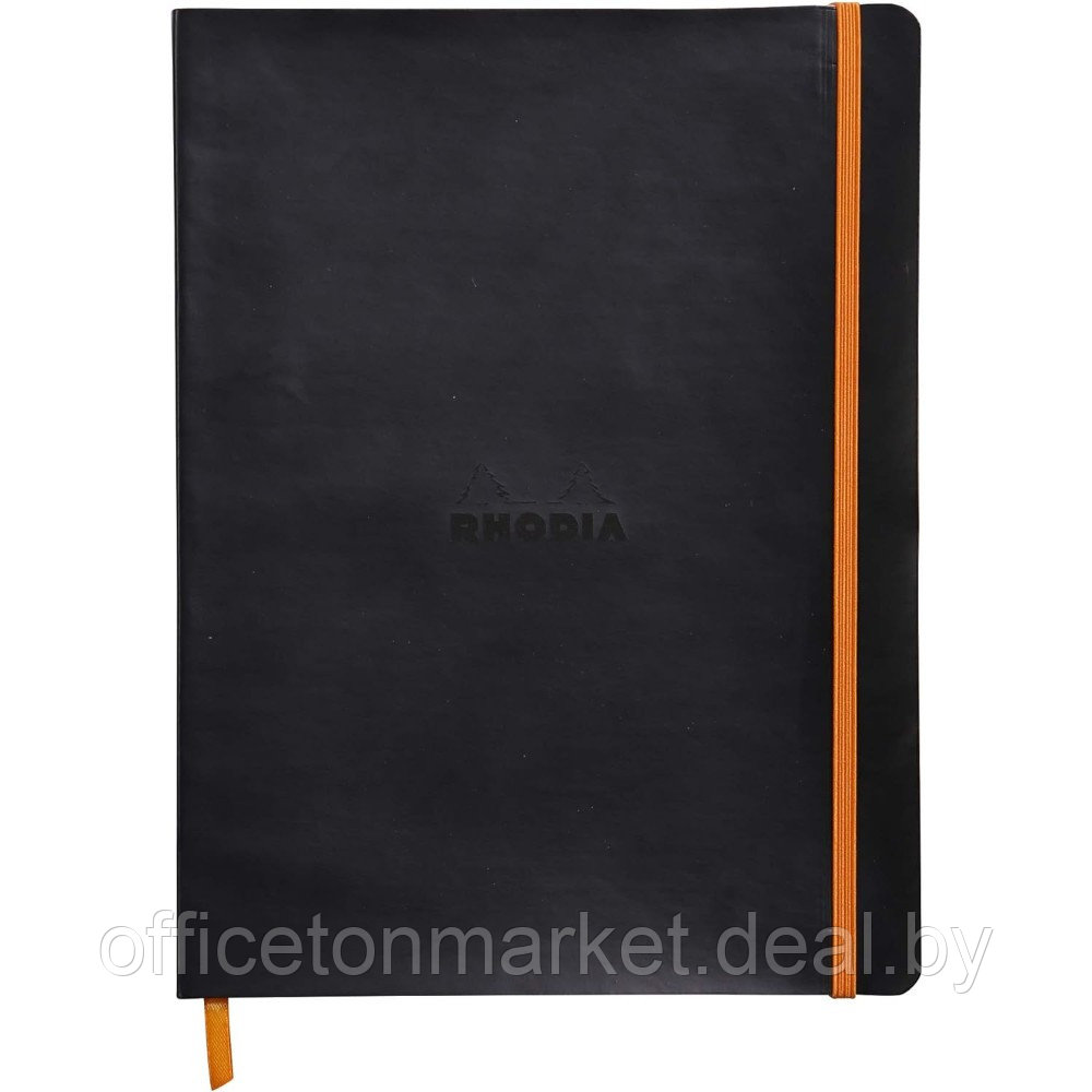 Блокнот Clairefontaine Rhodia "Rhodiarama", A5+, 80 листов, линейка, черный - фото 1 - id-p222872533