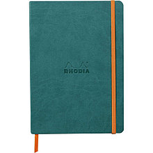 Блокнот Clairefontaine Rhodia "Rhodiarama", A5, 80 листов, линейка, глубокий зеленый