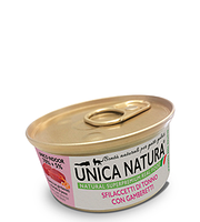 Unica Natura Филе тунца с креветками для кошек, 70 гр