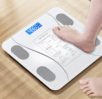 Умные напольные весы Bluetooth Smart Scale (12 показателей тела) / Весы с приложением до 180 кг. Белые