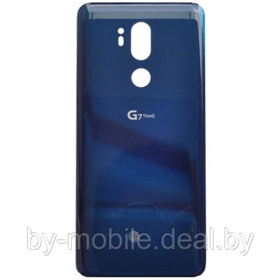 Задняя крышка (стекло) для LG G7+ ThinQ (марокканский синий)
