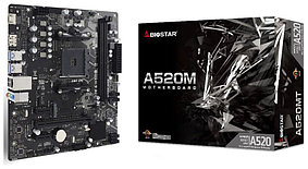 Материнская плата SocAM4 A520MT Biostar A520, 2xDDR4, 1xPCIe x16, 2xPCIe x1, 1xM.2, mATX