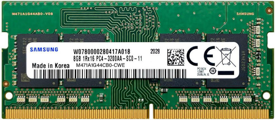 Модуль памяти Samsung 8GB 3200MHz DDR4 SO-DIMM M378A1K43EB2-CWED0 - фото 1 - id-p222433168