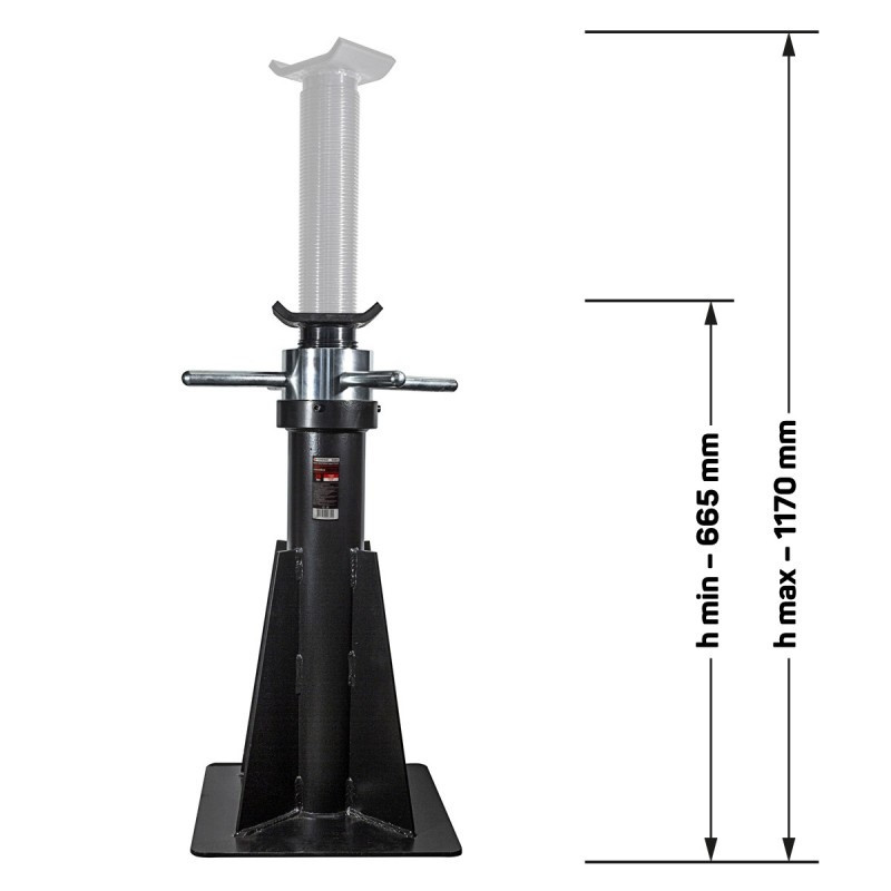 Подставка ремонтная механическая винтовая, 20т (h min-665мм,h max-1170мм) Forsage F-TZ200012 - фото 2 - id-p222884697