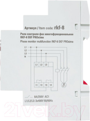 Реле контроля фаз EKF Rkf-8 - фото 8 - id-p222885947