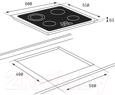 Комплект встраиваемой техники Teka HBB 720 BK + TZ 6415 - фото 3 - id-p222892673