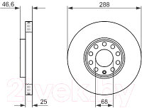 Тормозной диск Bosch 0986478546