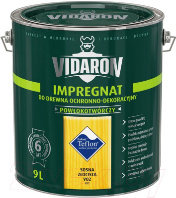 Защитно-декоративный состав Vidaron Impregnant V02 Золотистая сосна - фото 1 - id-p222895902