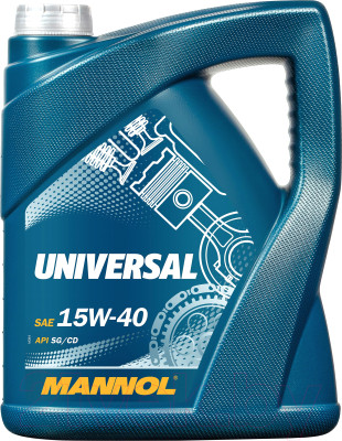 Моторное масло Mannol Universal 15W40 SG/CD / MN7405-5 - фото 1 - id-p222911264