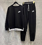 Костюм спортивный Nike штаны и байка / хлопковые. Размеры: 46.48,50,52,54 Черный, фото 3