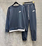 Костюм спортивный Nike штаны и байка / хлопковые. Размеры: 46.48,50,52,54 Черный, фото 4