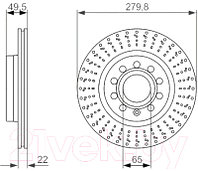 Тормозной диск Bosch 0986479940