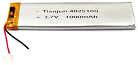 Аккумулятор Li-Po 3.7v 1000mah модель 4025100, фото 2