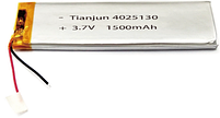 Аккумулятор Li-Po 3.7v 1500mah модель 4025130, фото 2